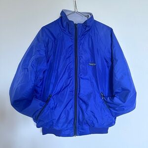 Patagonia Vintage Fleece Lined Bomber in Blue size L Vintage 90s Y2K